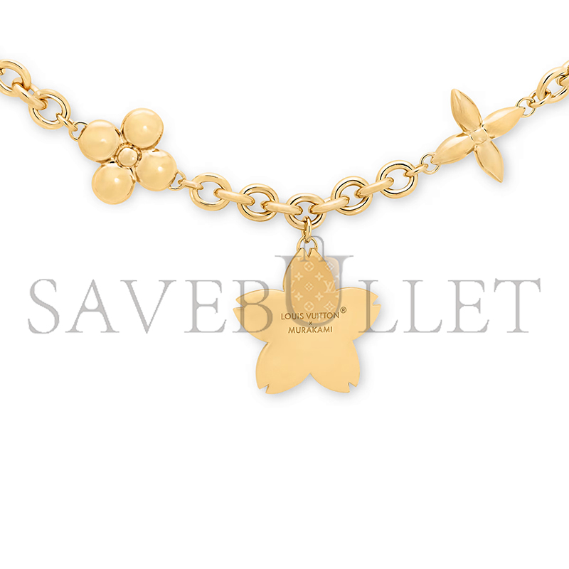 L0vis Vvtt0n MURAKAM LV X TM CHERRY BLOSSOM BAG CHAIN M02540